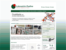 Tablet Screenshot of laboratoriopaulista.com.br